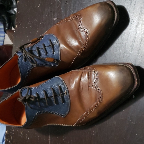 Mezlan Two Tone Wingtip Oxford - Picture 1 of 8